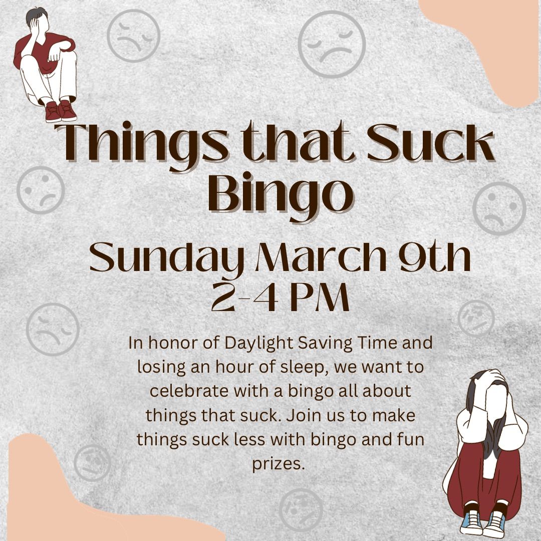 Things That Suck Bingo