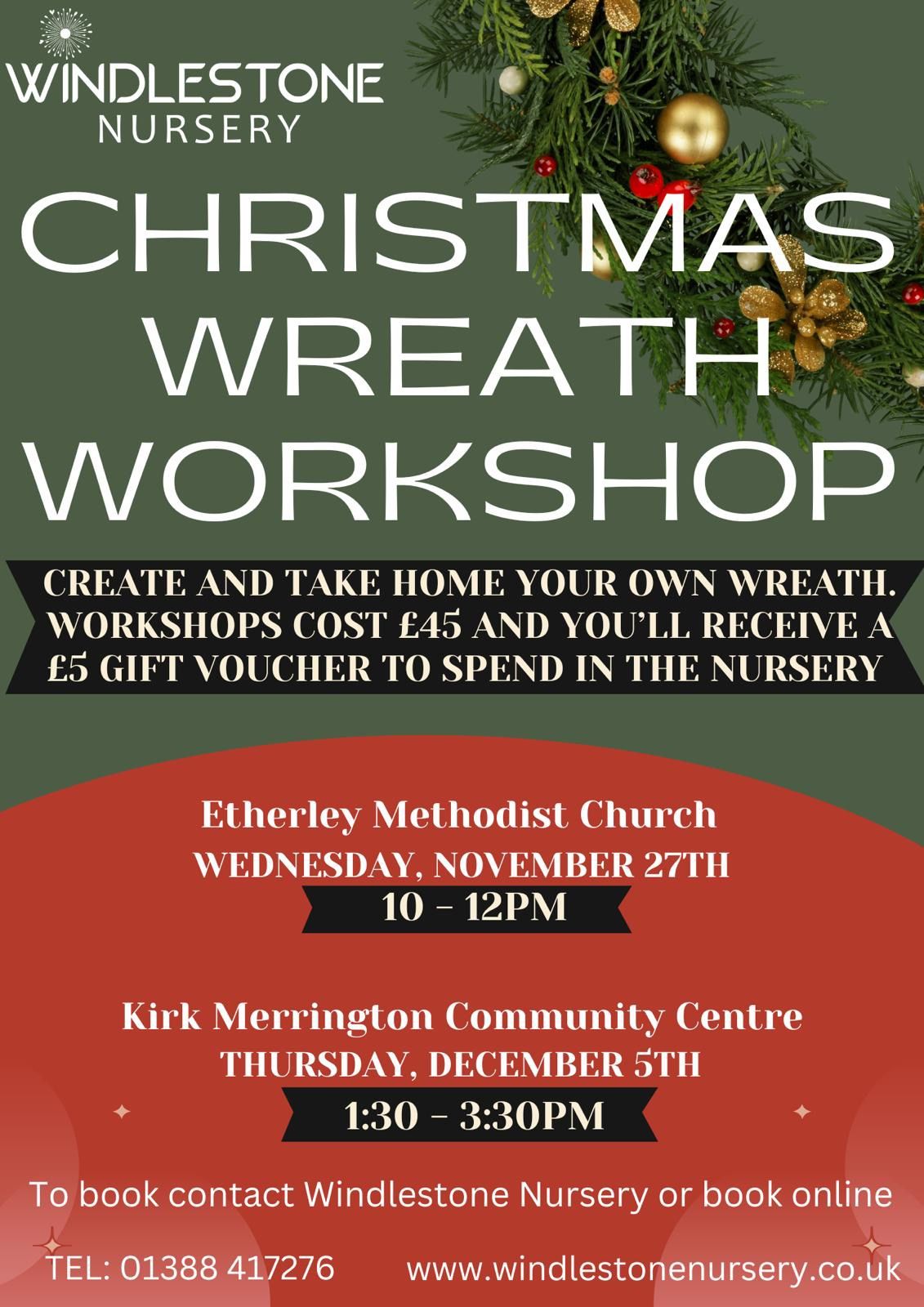 Christmas Wreath Making Workshops