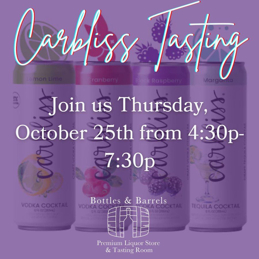 Carbliss Tasting