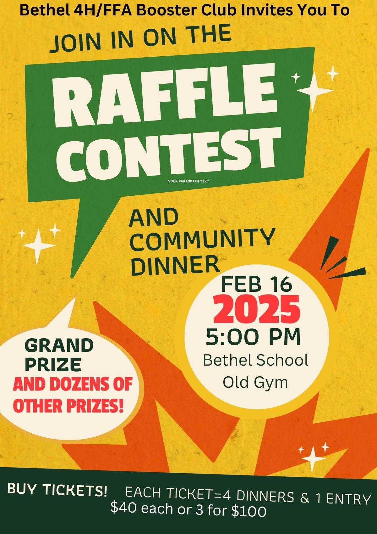 Community Dinner & Raffle 