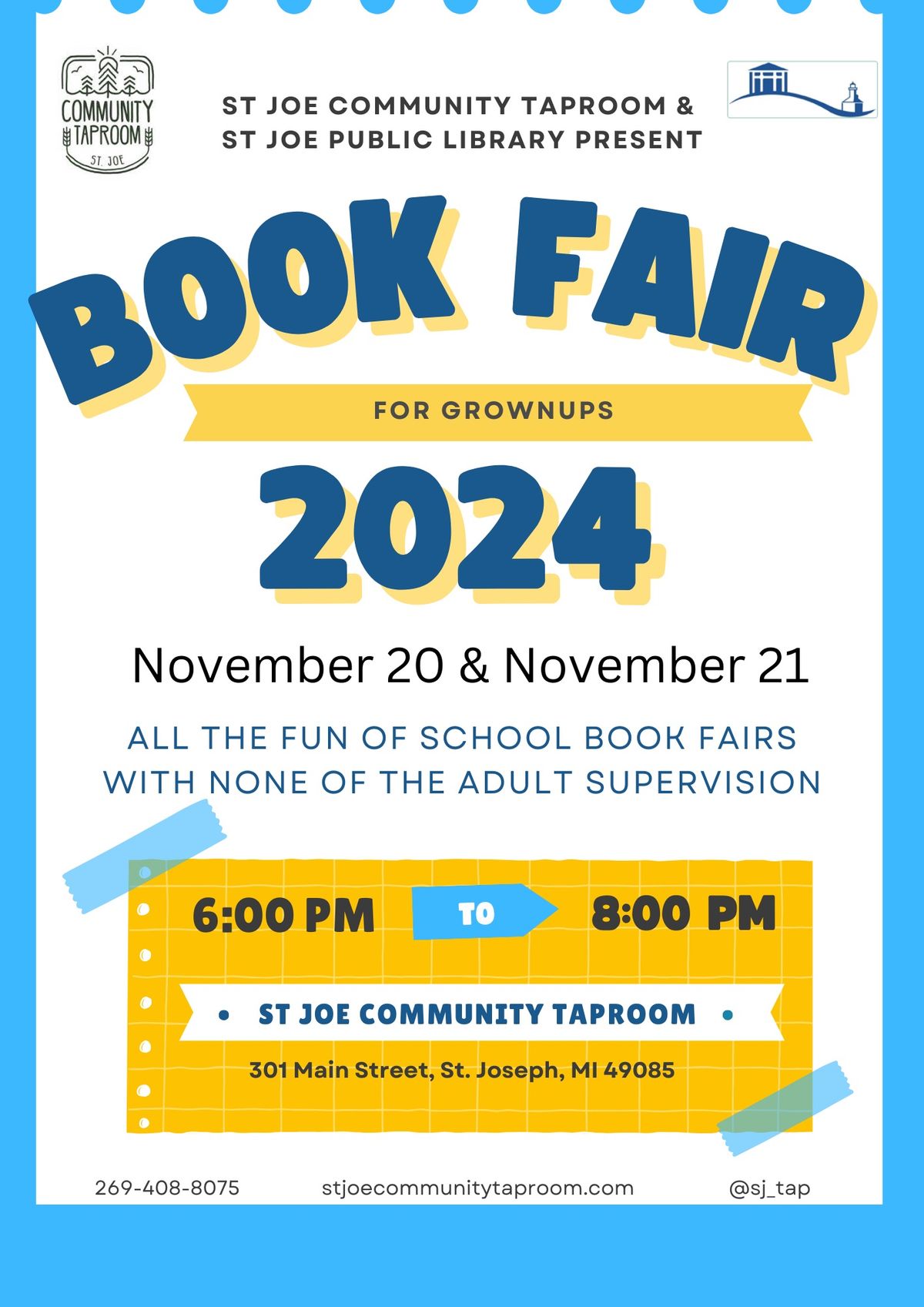 2nd Annual Book Fair For Adults at Community Taproom