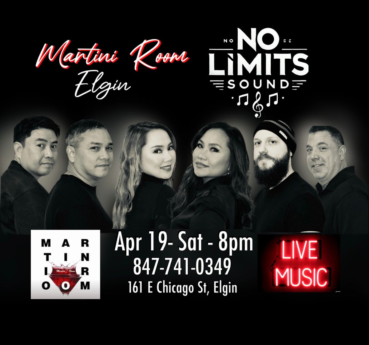 No Limits Sound  Live at Martini Room, Elgin