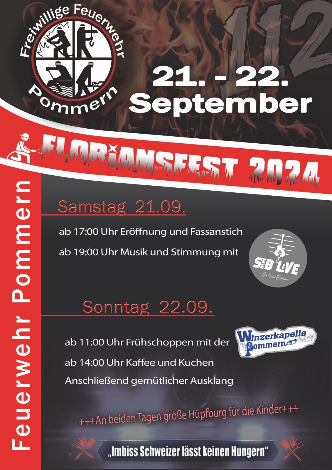 Floriansfest der Feuerwehr Pommern