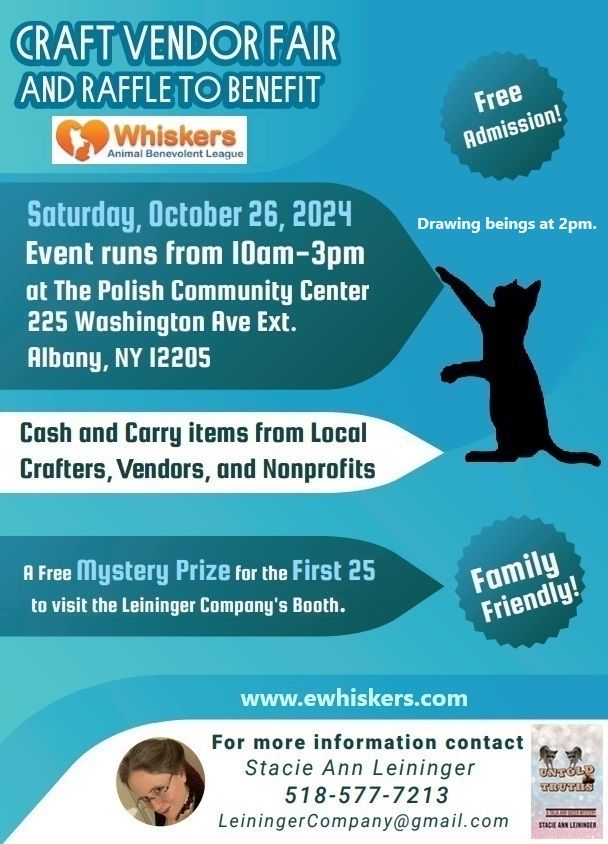 Craft Vendor Fair with Raffle to benefit Whiskers Animal Benevolent League