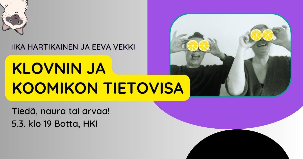 Klovnin ja koomikon tietovisa: Tied\u00e4, naura tai arvaa!