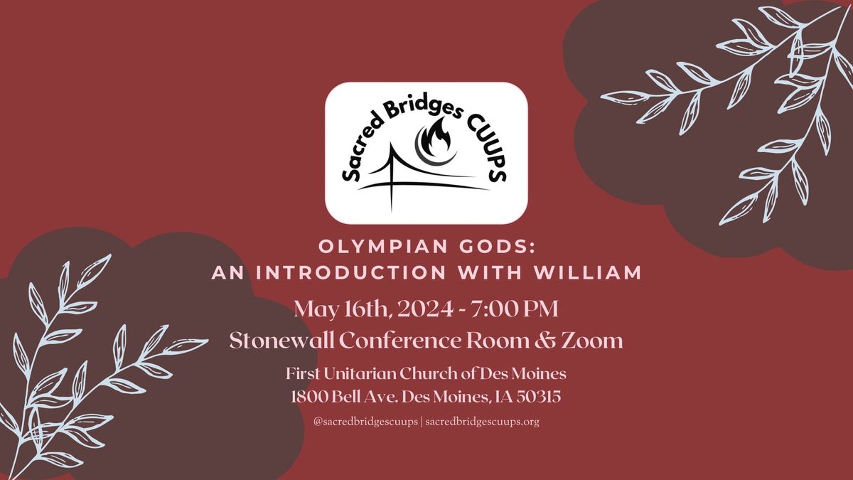 Sacred Bridges CUUPS: Olympian Gods: An Introduction with William