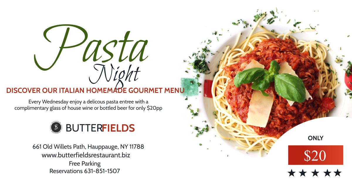 Pasta Night ~ Wednesdays!