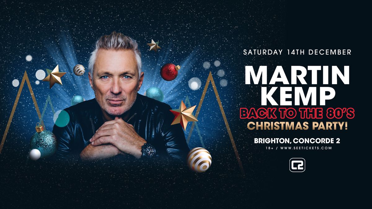 Martin Kemp Back To The 80s Xmas Party