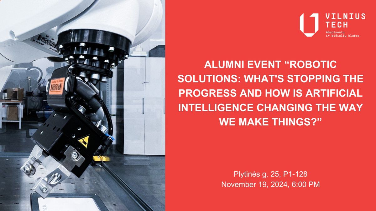 Alumni Evening on Robotics and Artificial Intelligence