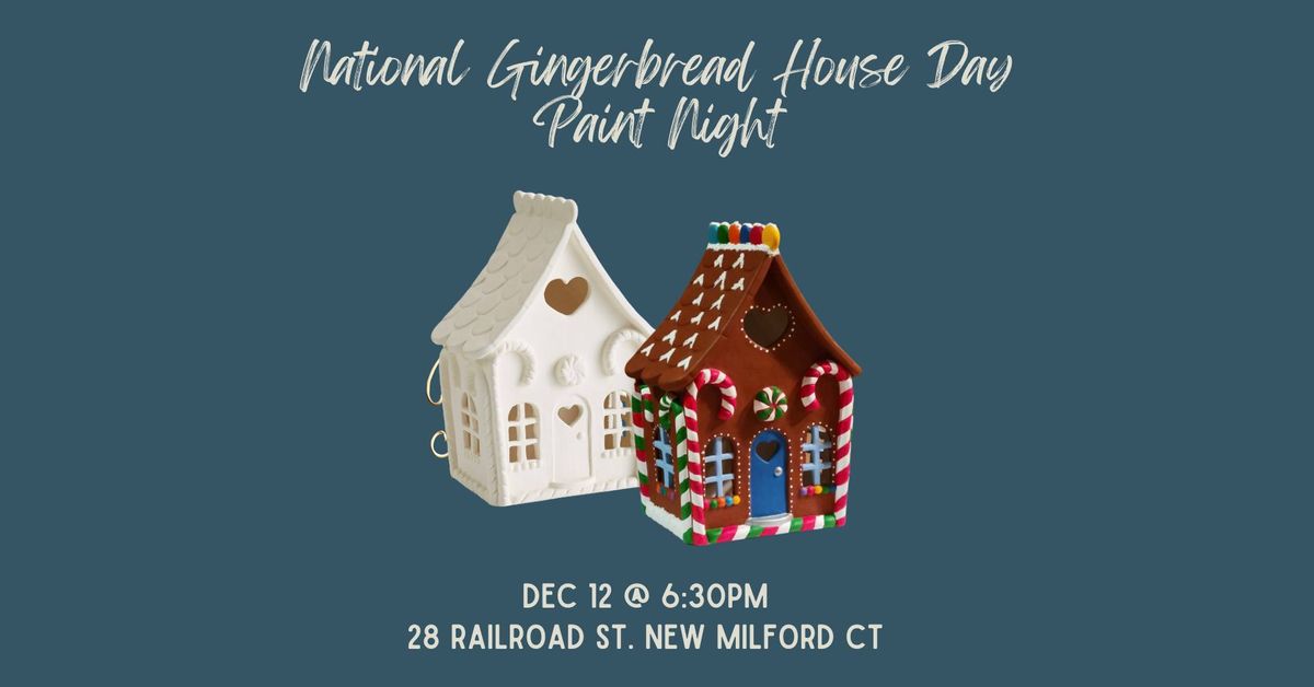 Ceramic Gingerbread House Paint Night