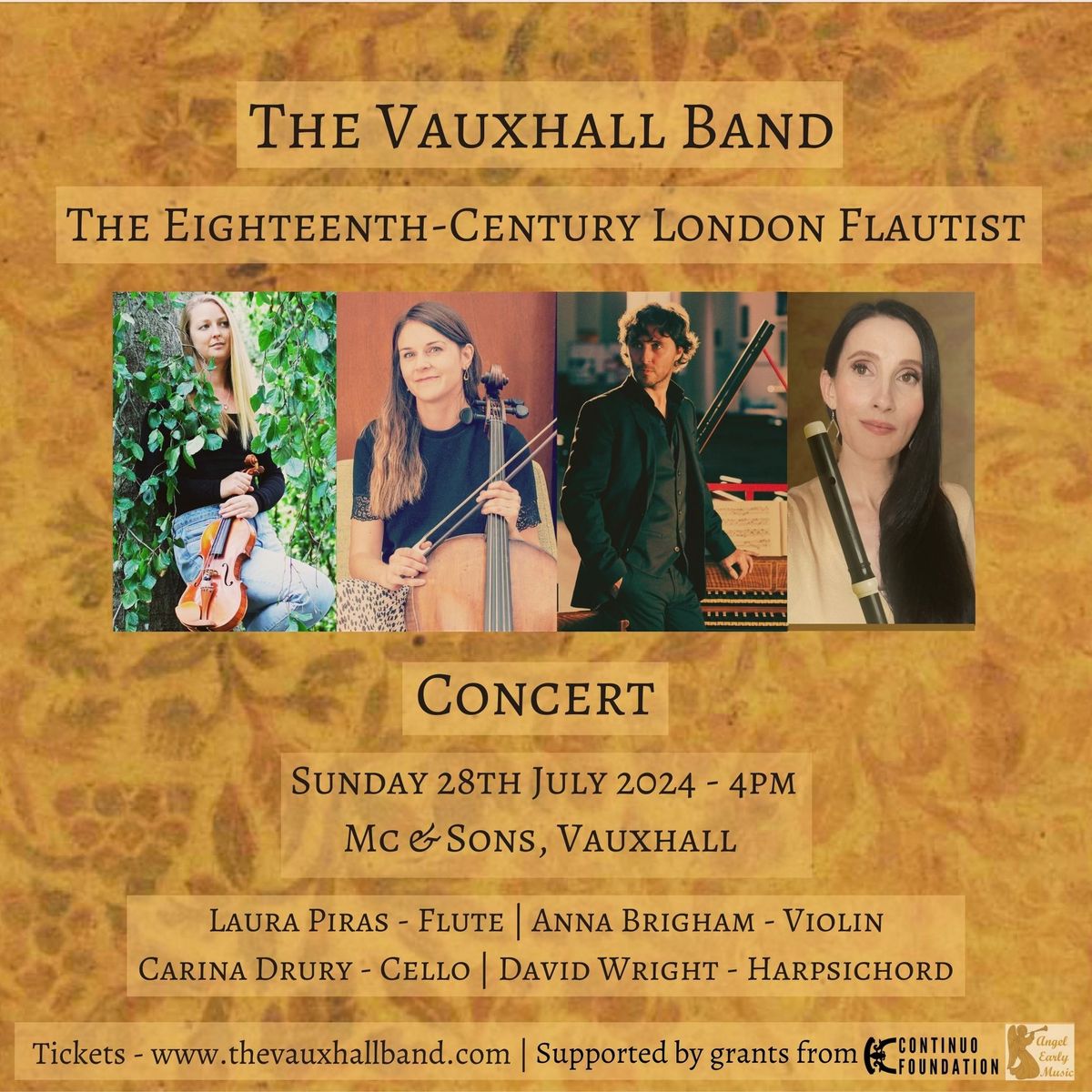 Mc & Sons, Vauxhall Concert - The Eighteenth-Century London Flautist
