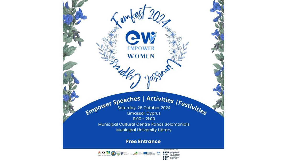 Limassol Femfest 2024: \u039c\u03b9\u03b1 \u0393\u03b9\u03bf\u03c1\u03c4\u03ae \u0393\u03c5\u03bd\u03b1\u03b9\u03ba\u03b5\u03af\u03b1\u03c2 \u0395\u03bd\u03b4\u03c5\u03bd\u03ac\u03bc\u03c9\u03c3\u03b7\u03c2 \u03ba\u03b1\u03b9 \u0399\u03c3\u03cc\u03c4\u03b7\u03c4\u03b1\u03c2!