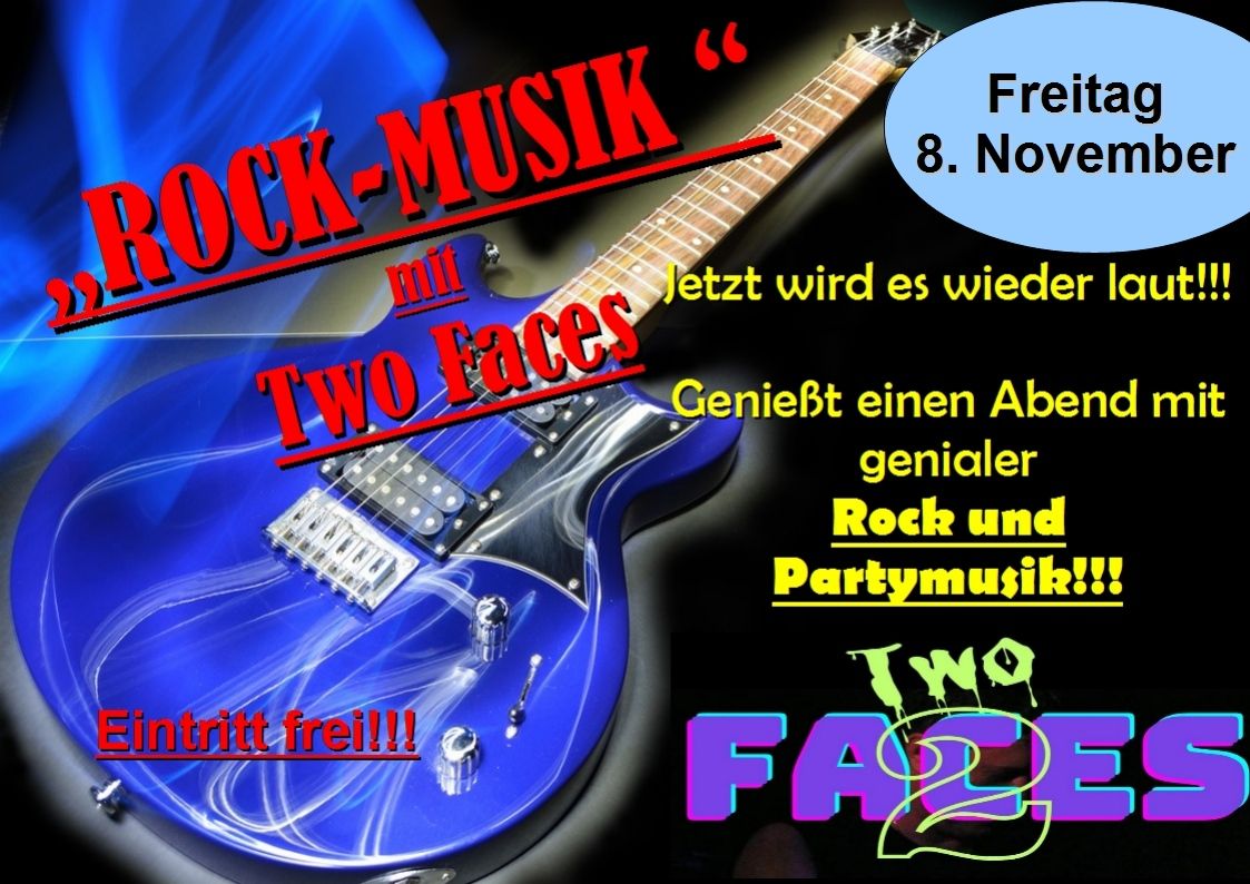 ROCK-und PARTYMUSIK mit "2 FACES"