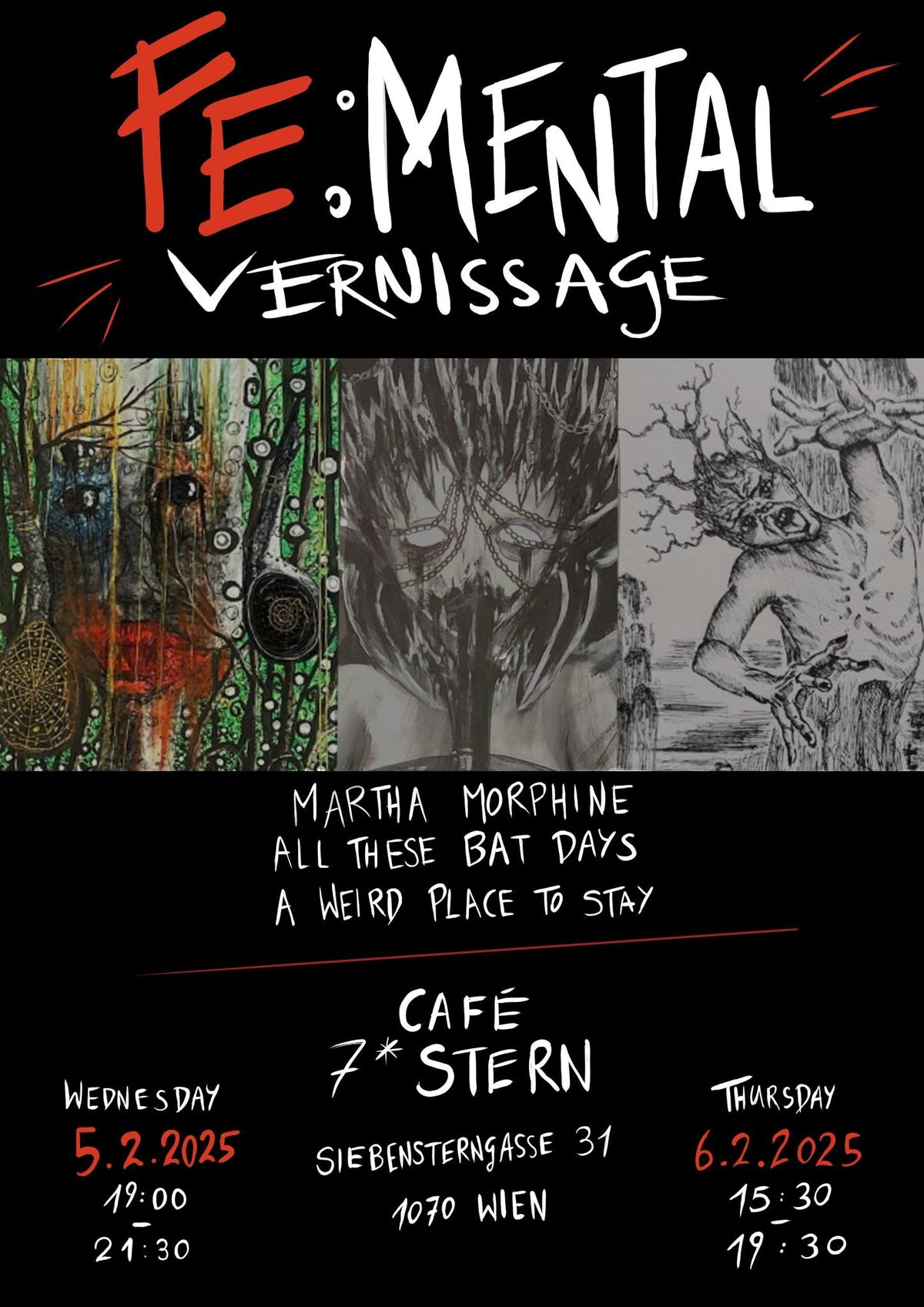 Fem:ental Vernissage im 7*Stern Wohnzimmer