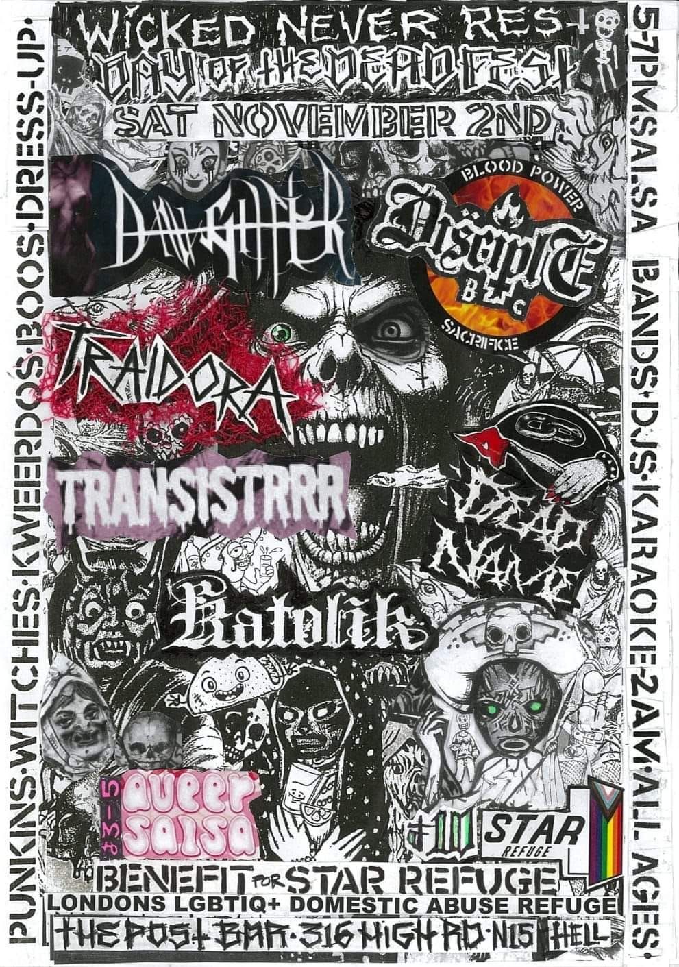 Wicked Never Rest: Disciple BC + Davghter + Traidora + Transistrrr + Dead Name + Katolik + DJs