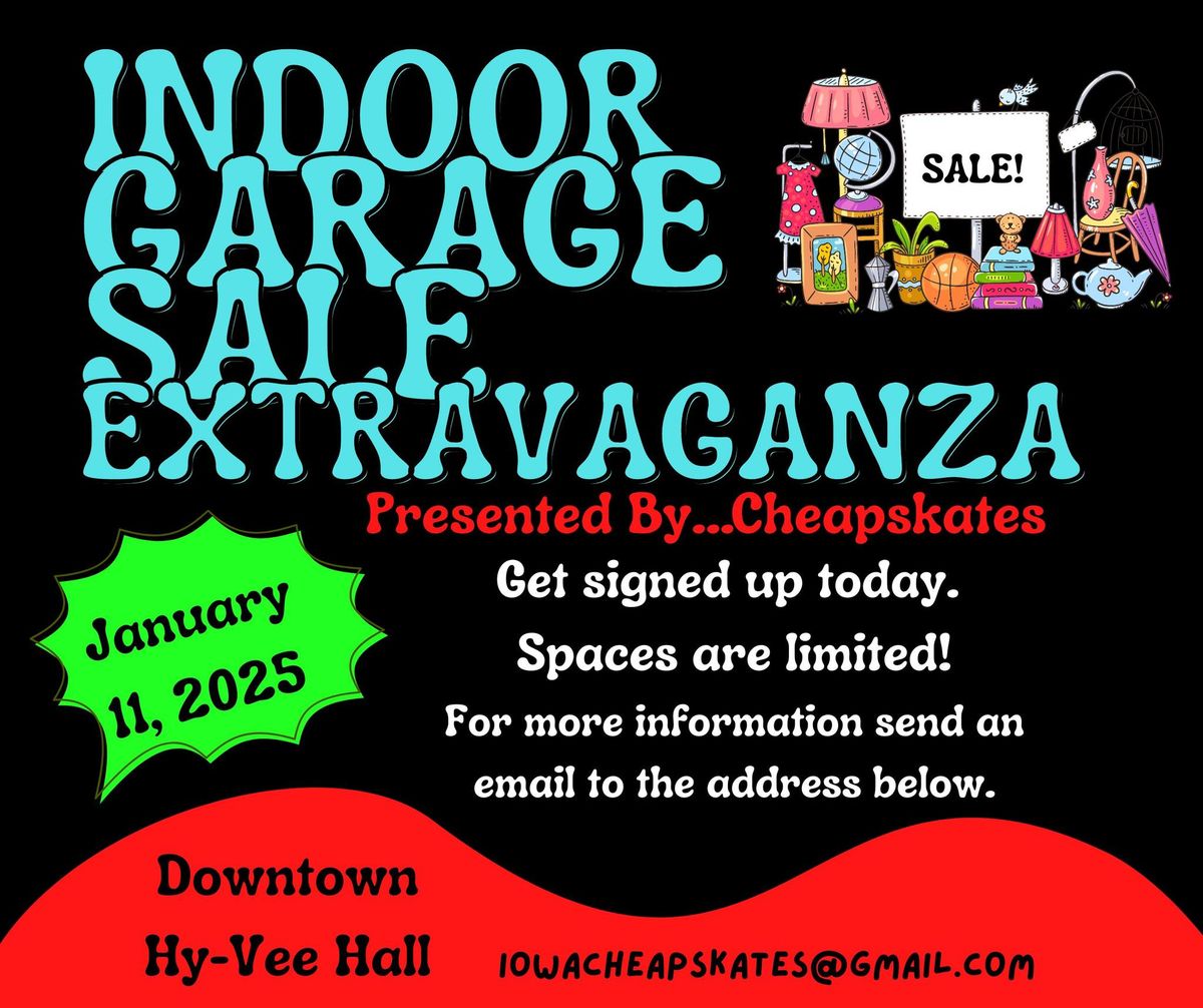 Big Indoor Garage Sale Extravaganza