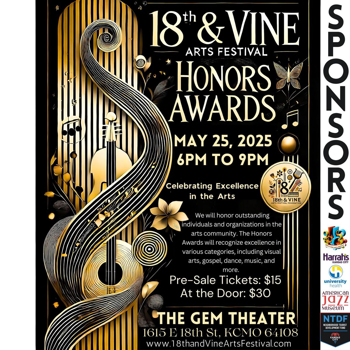 \u2b50 18th & Vine Arts Festival Honors Awards 2025