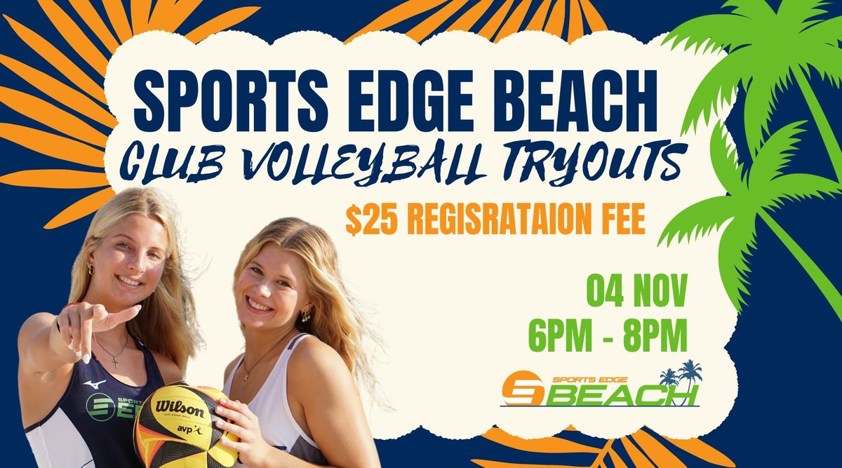 Beach Volleyball Club Tryouts 