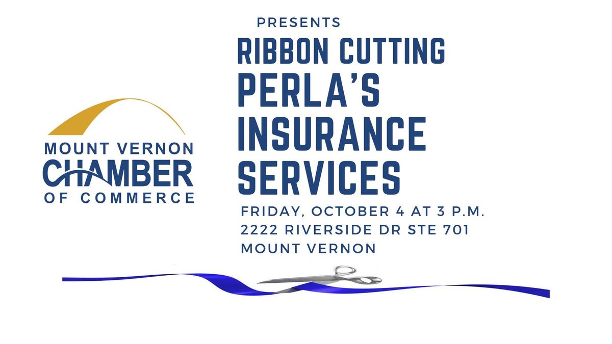 Ribbon Cutting at Perla's Insurance