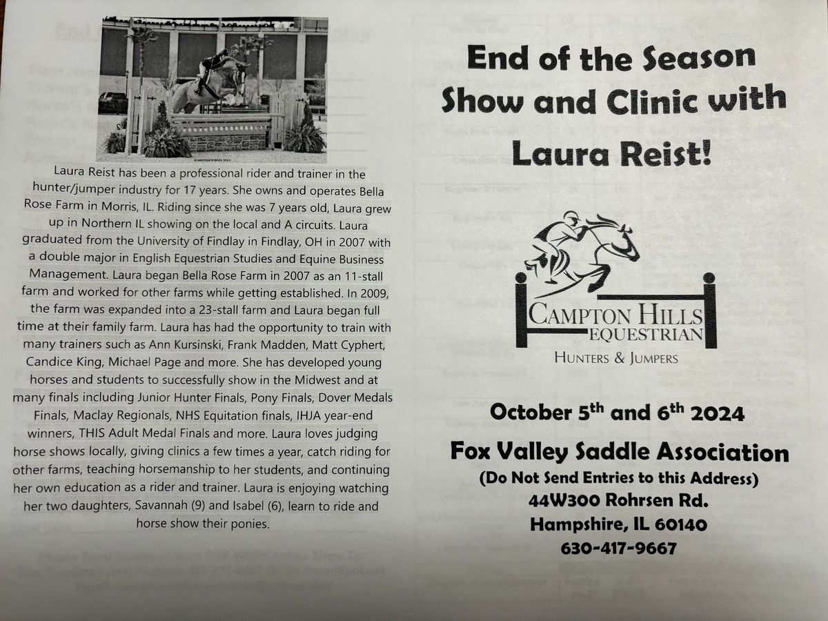 Year End Fun show and Clinic