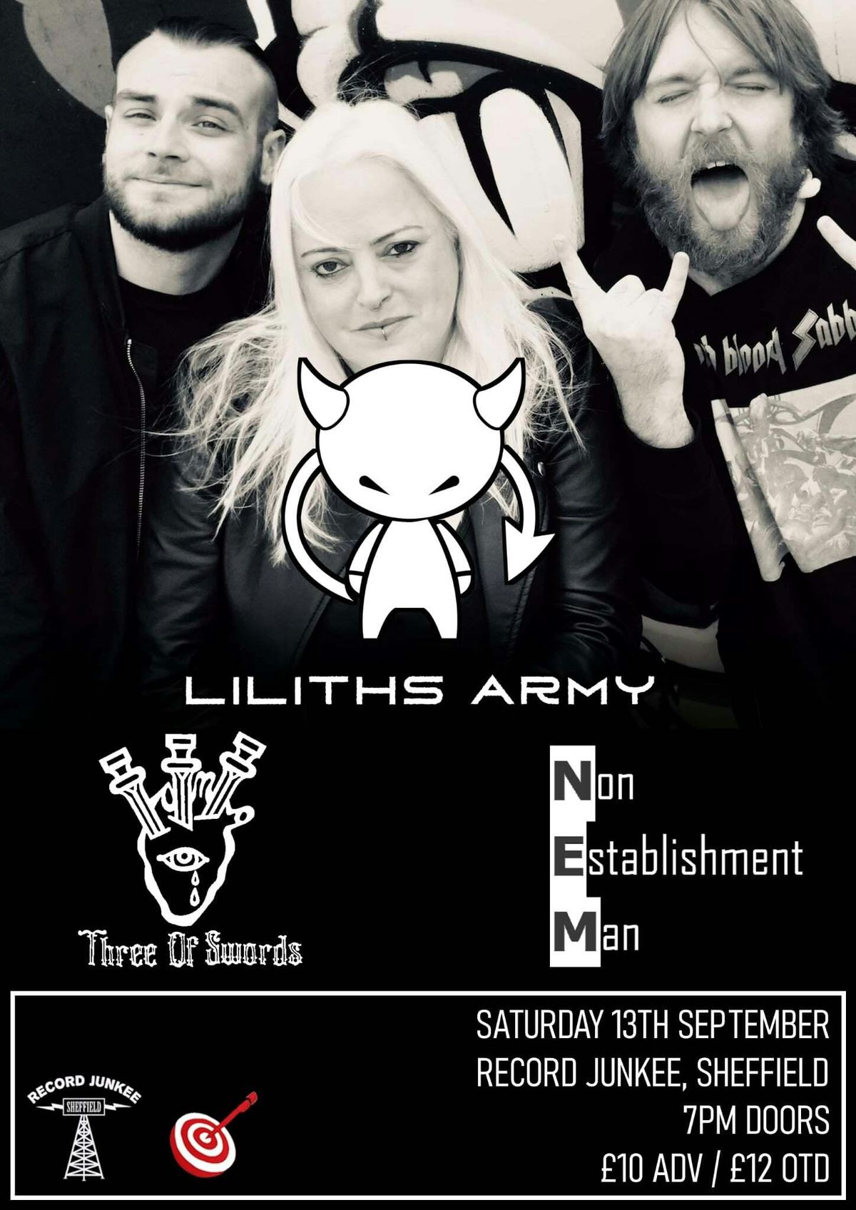 Liliths Army + Three Of Swords + Non Establishment Man