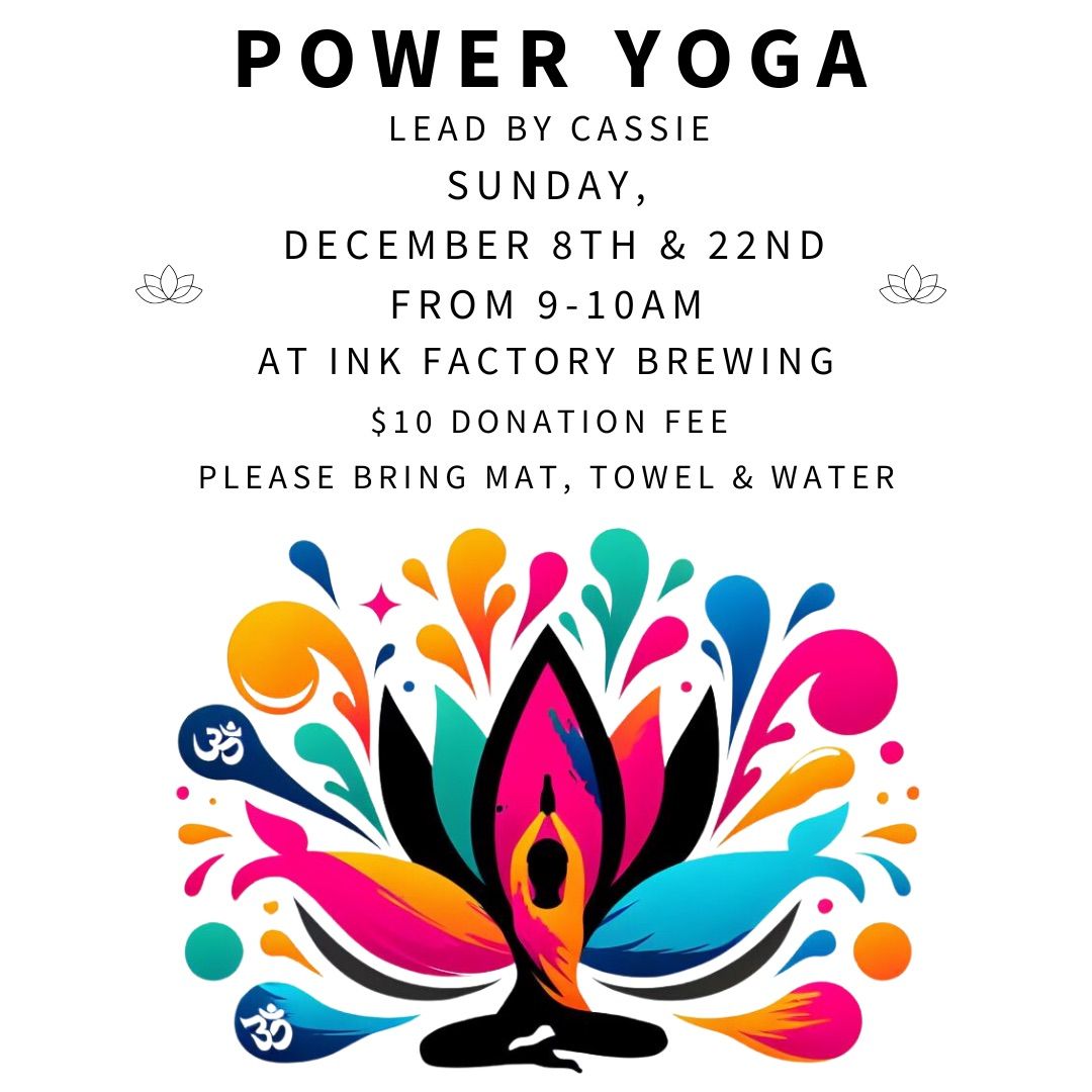 Coffee and Cat Cows! Yoga at Ink Factory