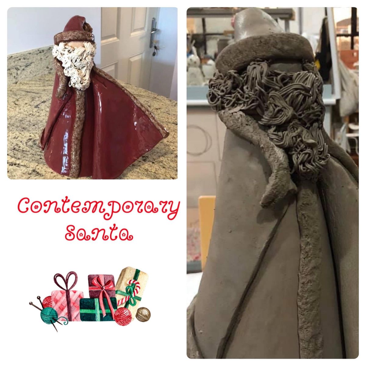 Clay Hand Building - Contemporary Santa Workshop