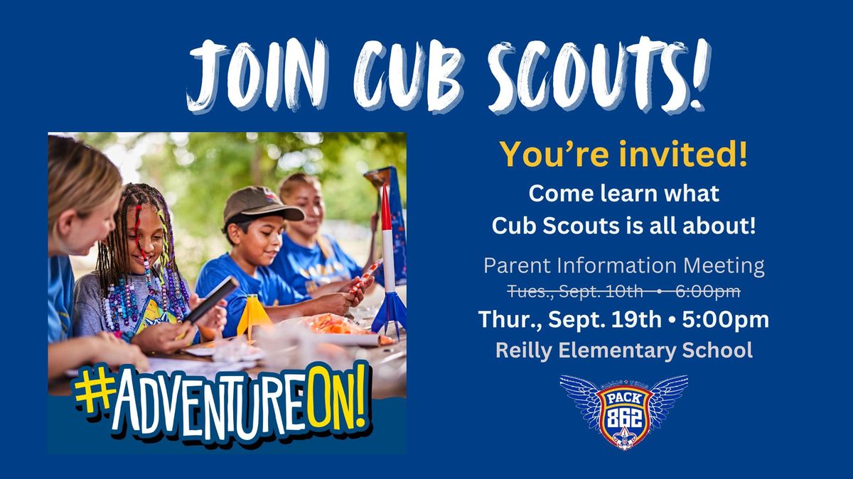 School Night for Scouting - Reilly Elementary