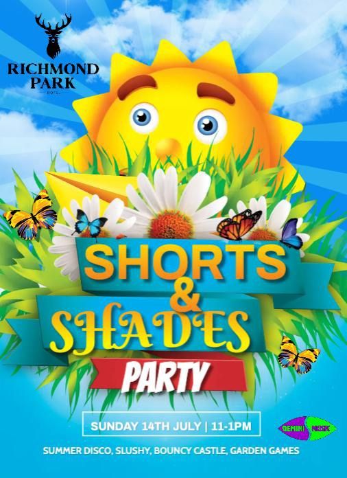 Shorts & Shade Summer Party @The Richmond Park Hotel