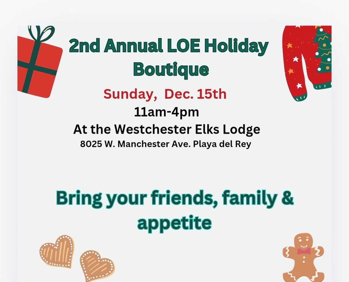 Ladies of the Westchester Elks Annual Holiday Boutique