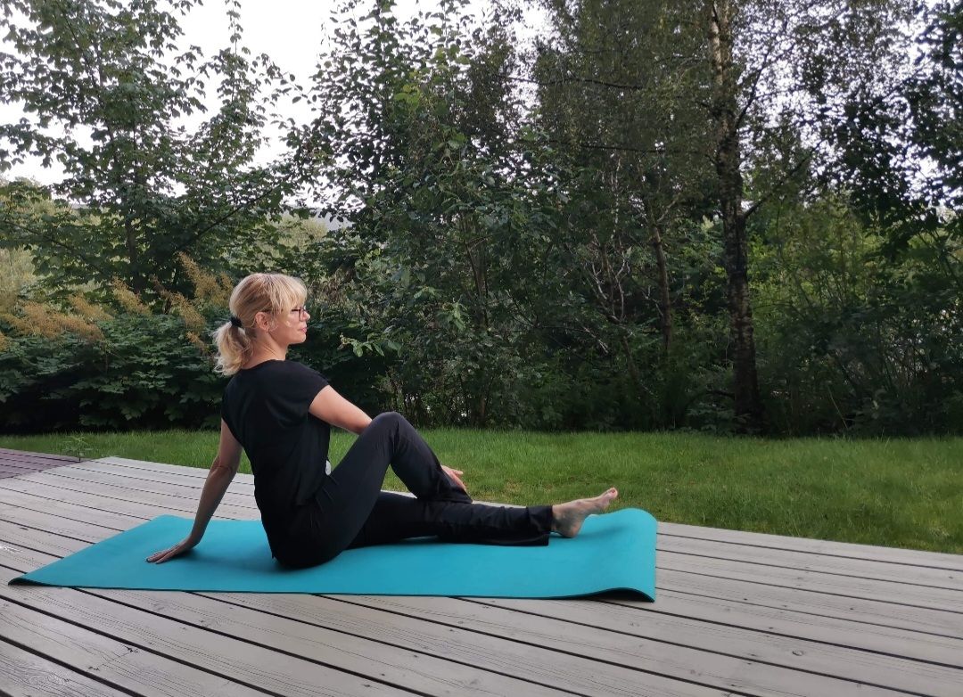 Pilates trening p\u00e5 Lynghaug skole 