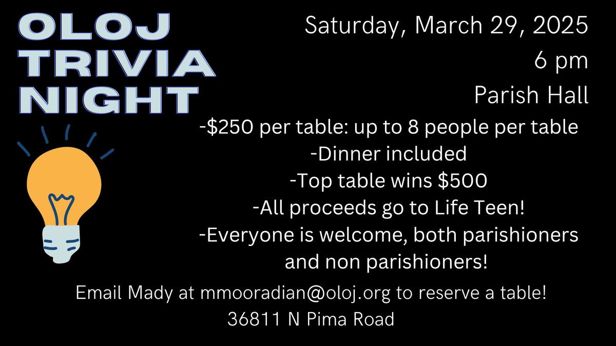 OLOJ TRIVIA NIGHT 2024