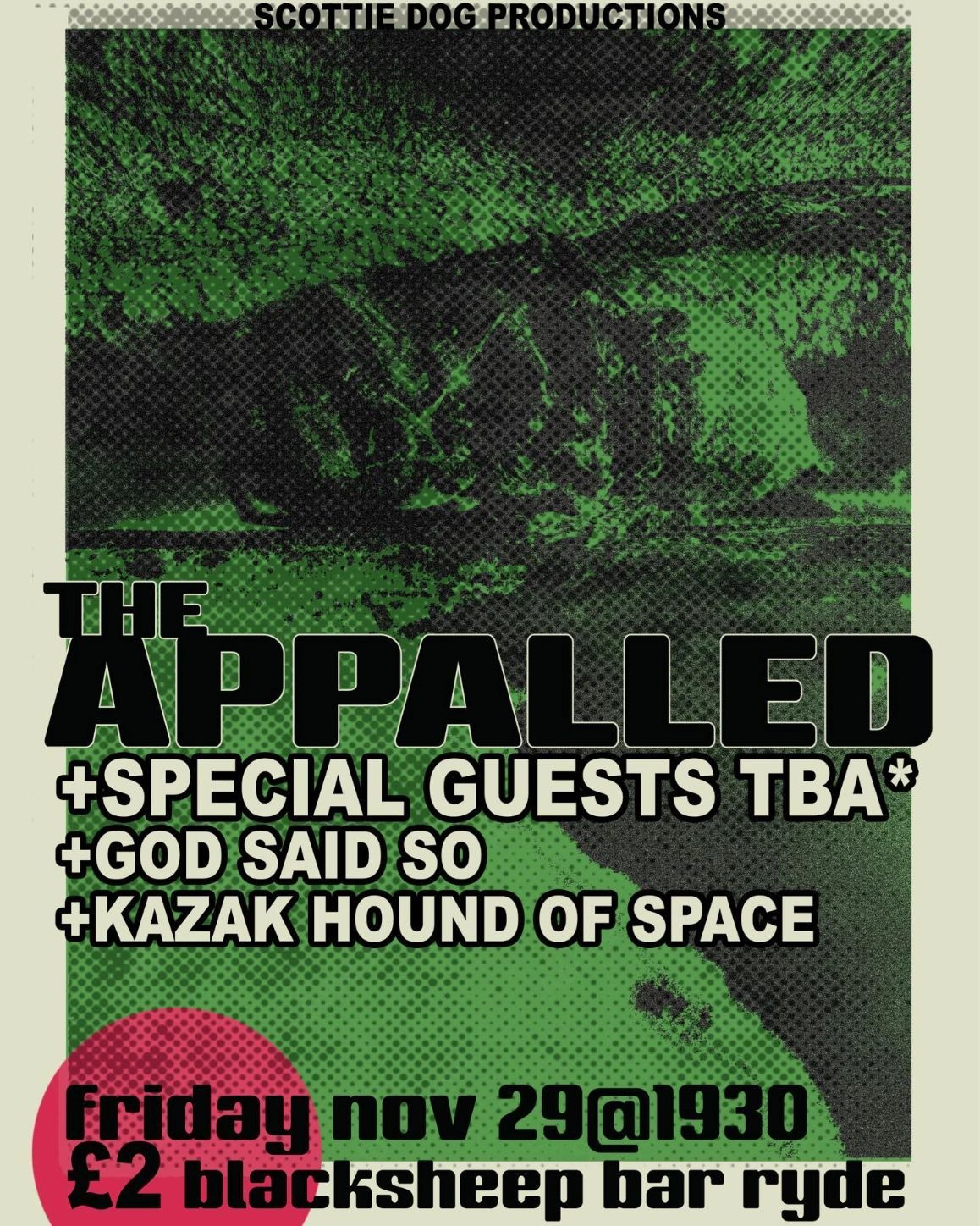 The Appalled, plus special guests at The Blacksheep Cellar