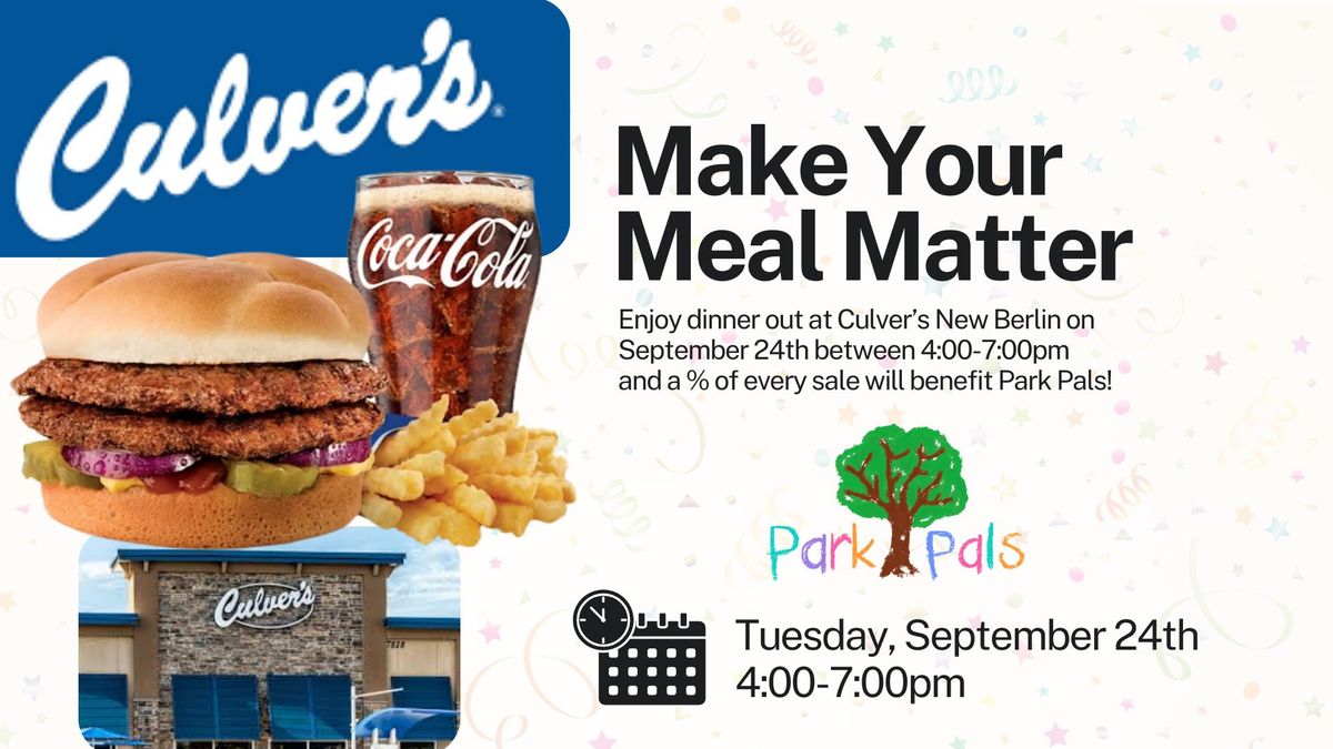 Park Pals Culver's Night