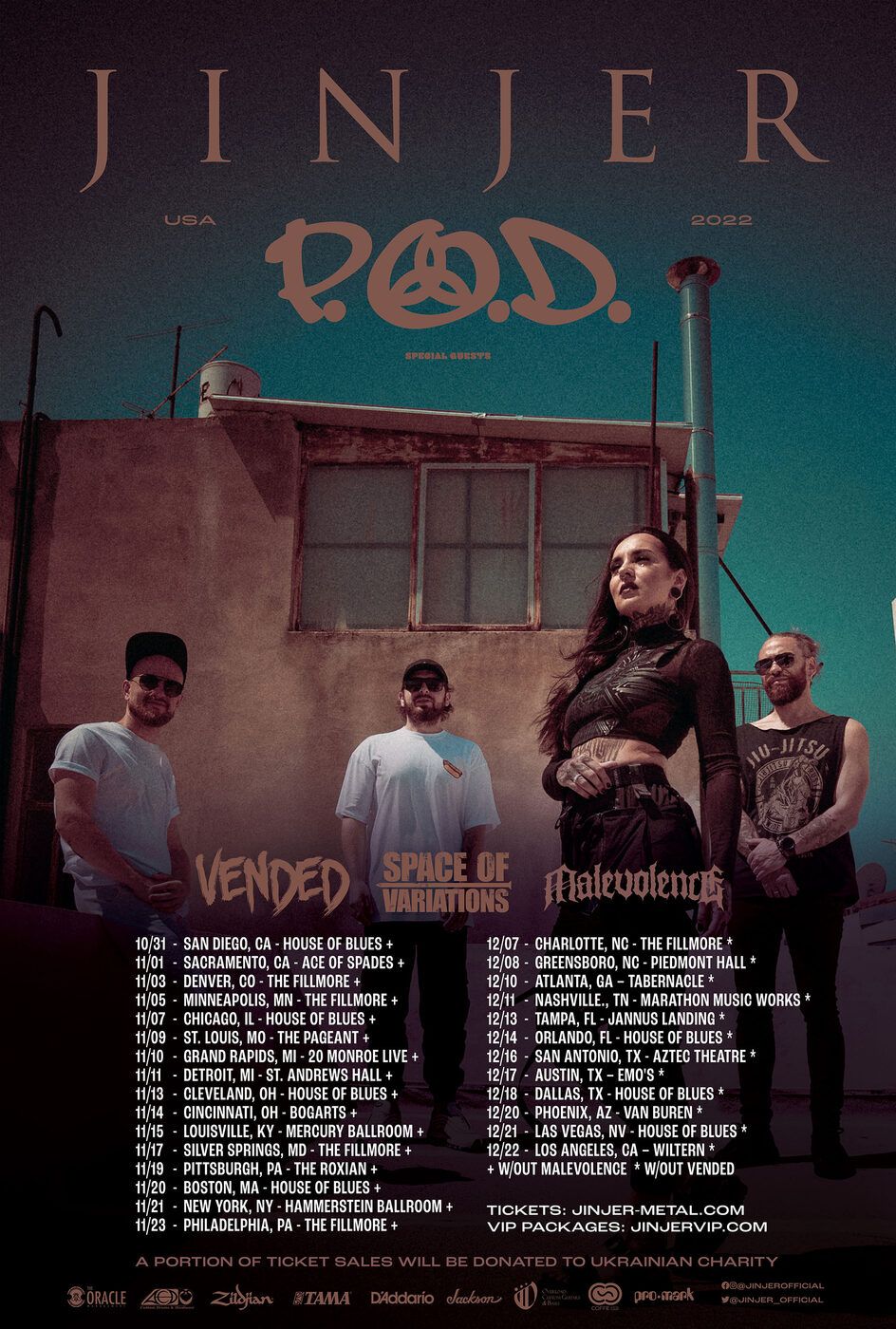 Jinjer San Diego Tickets