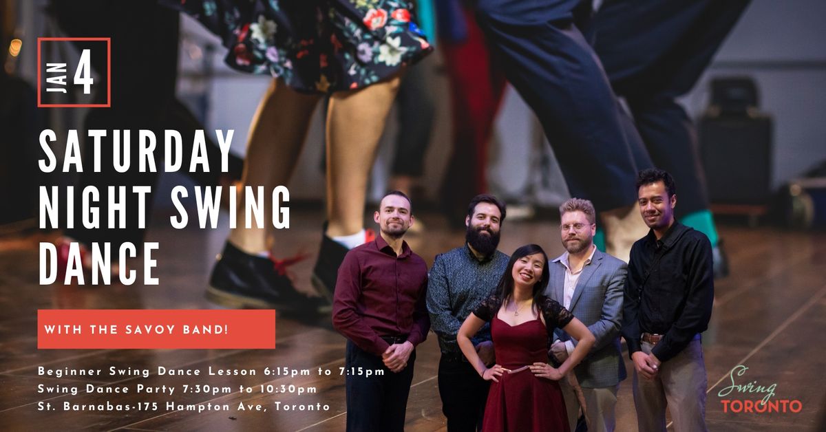 Saturday Night Swing ft The Savoy Band! Beginner lesson & Live Band Dance!