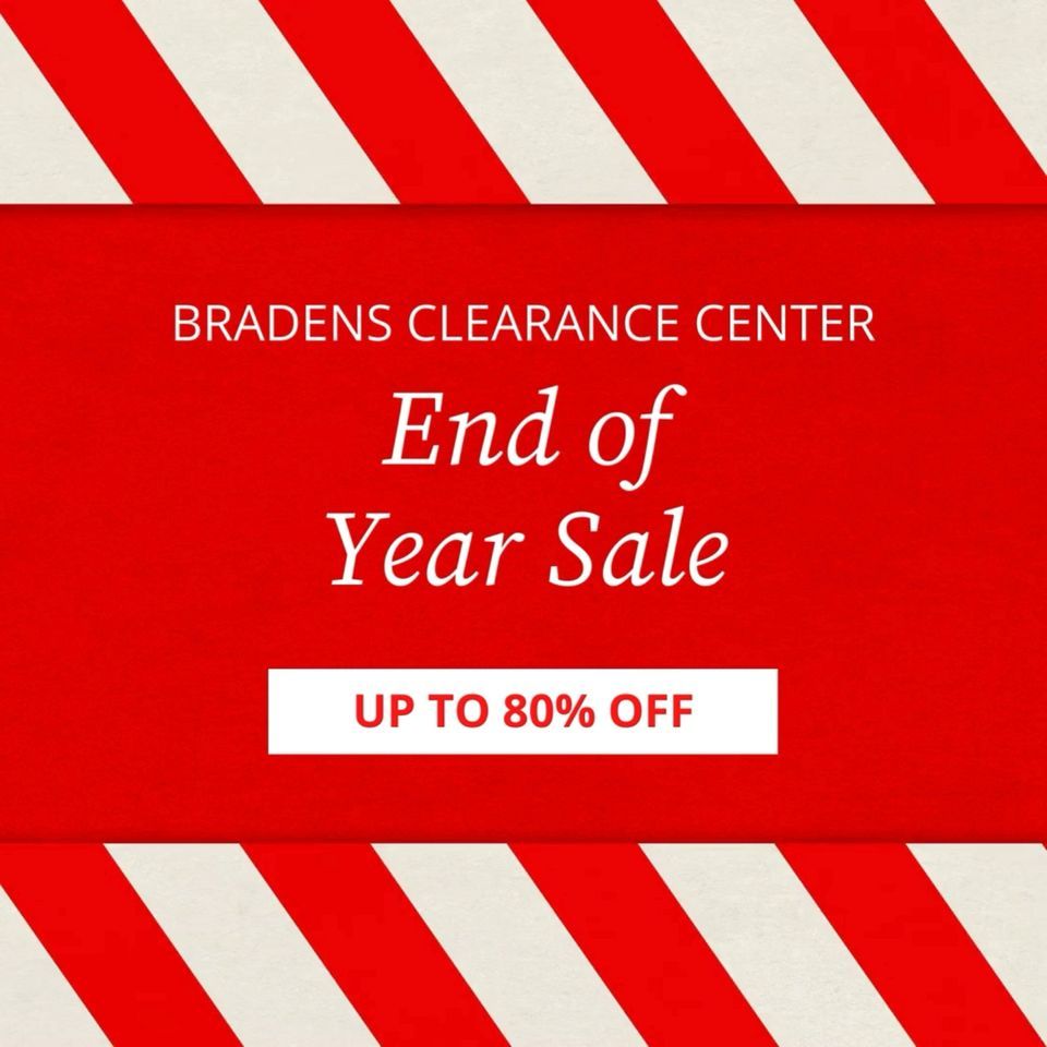 End of year clearance sale