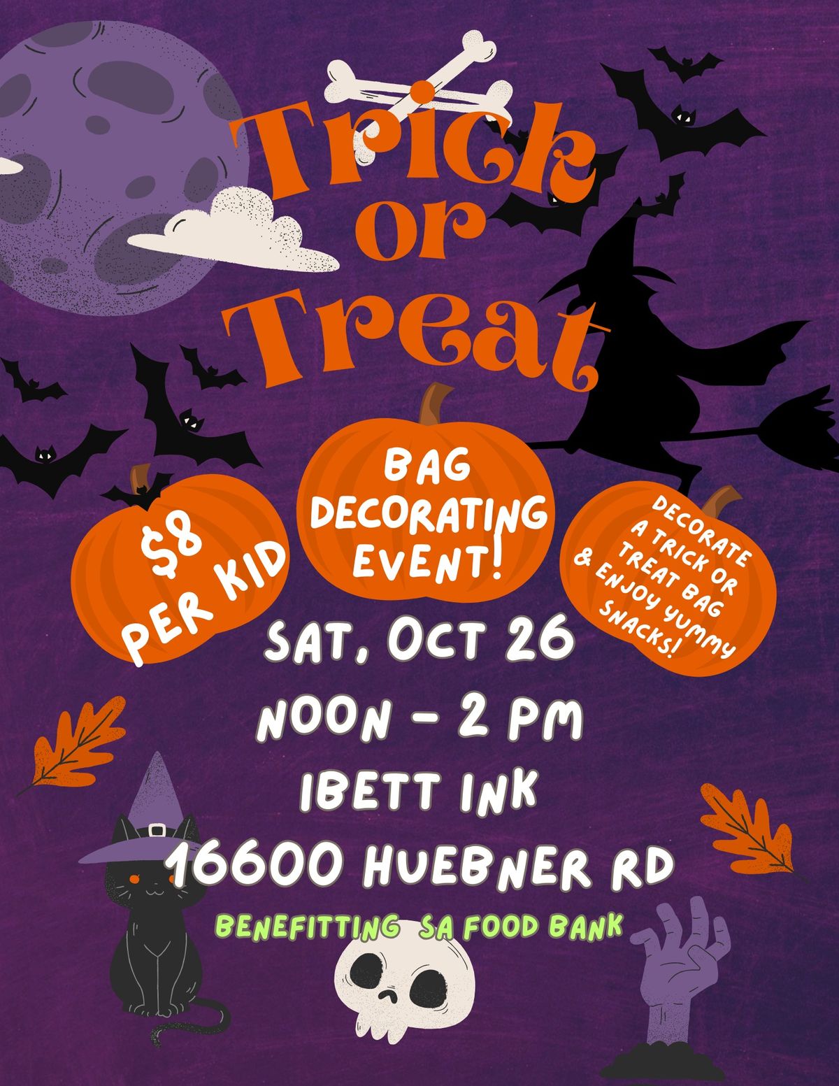 Trick-or-Treat Bag Decorating Event!