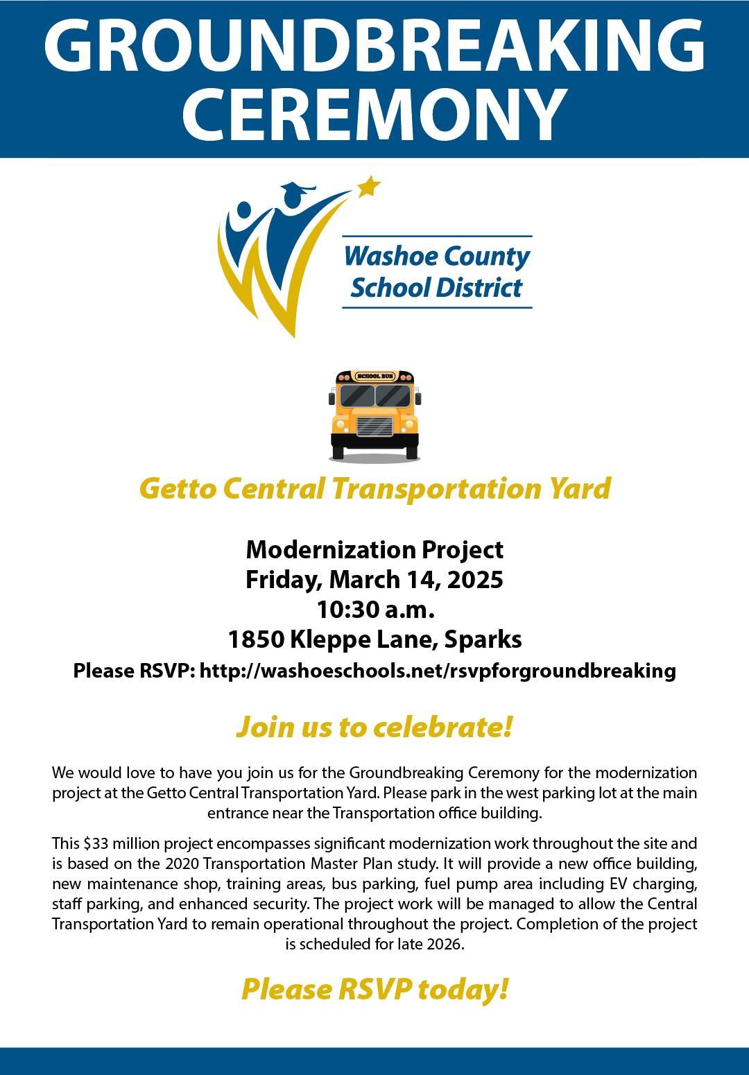 Getto Central Transportation Yard Groundbreaking Ceremony