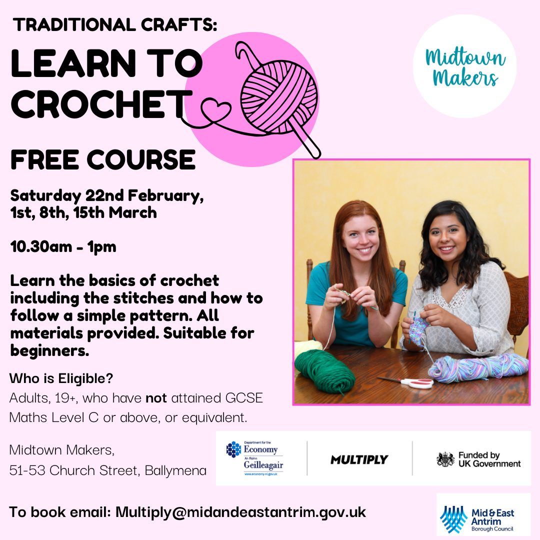 Learn to Crochet - Free Multiply Course