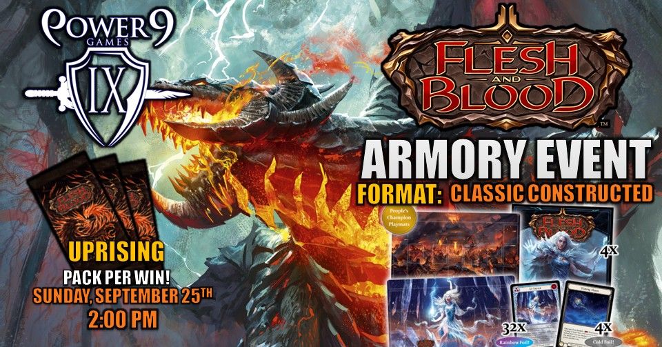 F&B: Armory Event, Power 9 Games, North Las Vegas, 18 September 2022