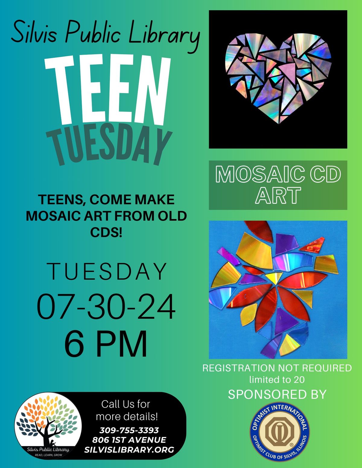 Teen Tuesday: Mosaic CD Art