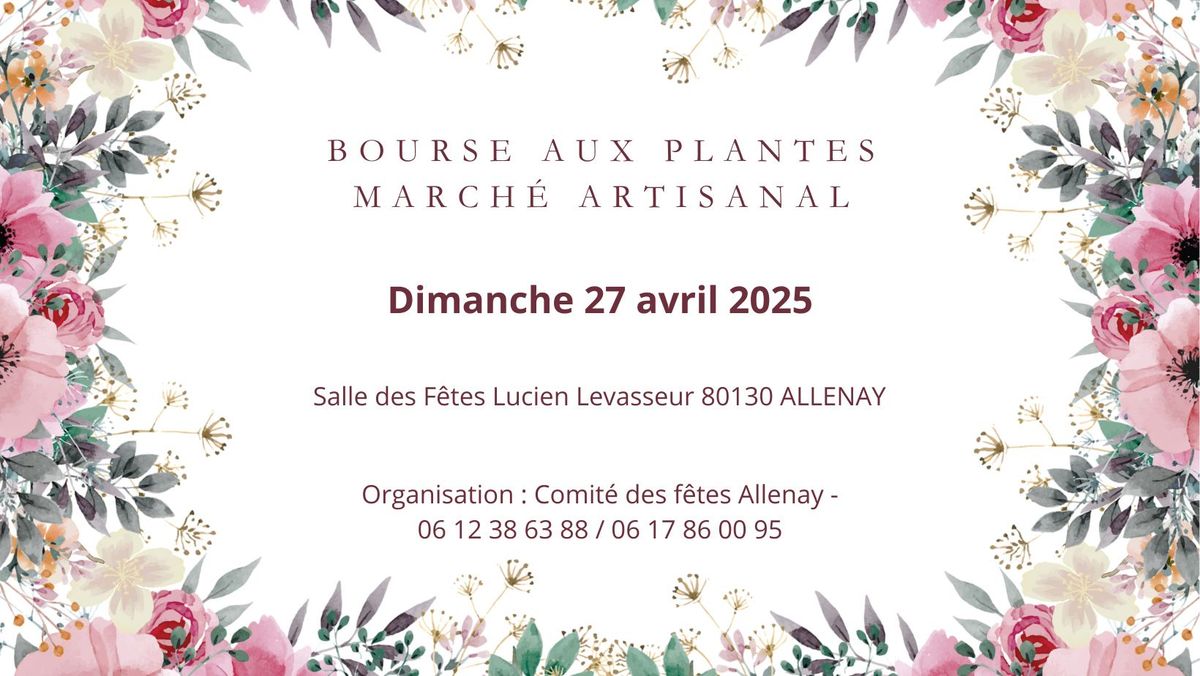 Bourse aux plantes - March\u00e9 Artisanal - Allenay (80)