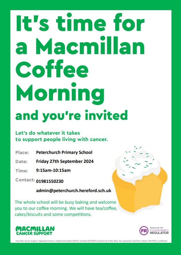 Macmillan coffee morning