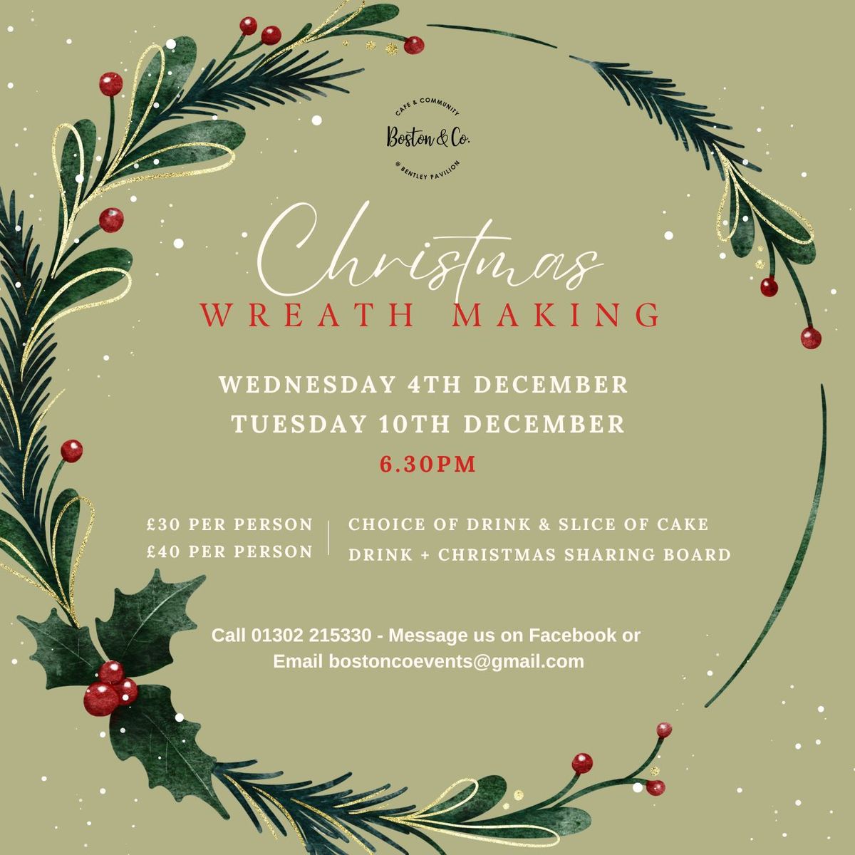 Christmas Wreath Making Workshops