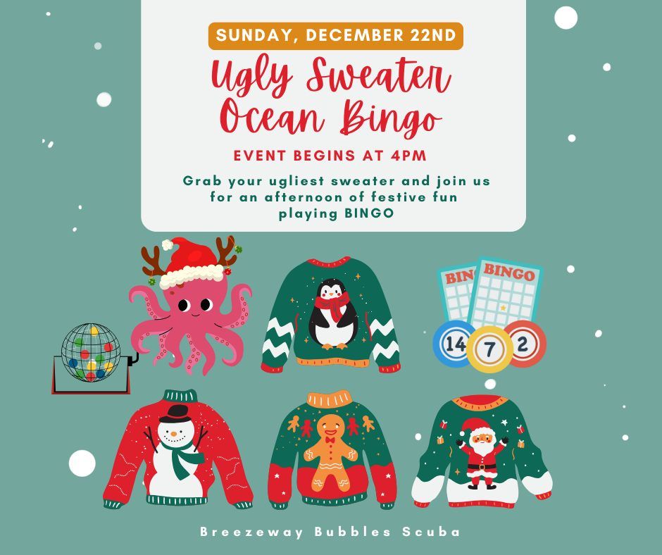 Ugly Sweater Ocean BINGO