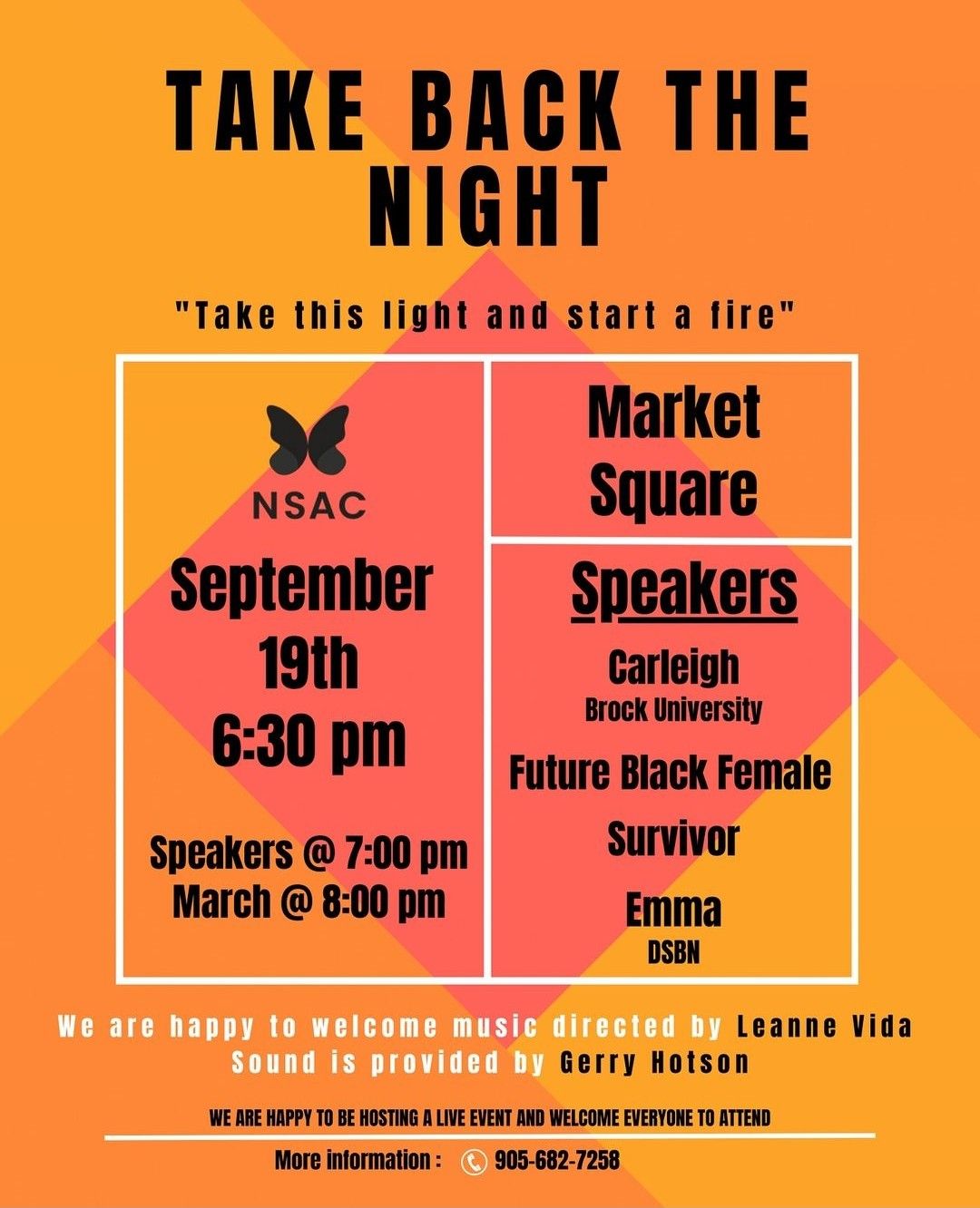 Take Back The Night in downtown St Catharines