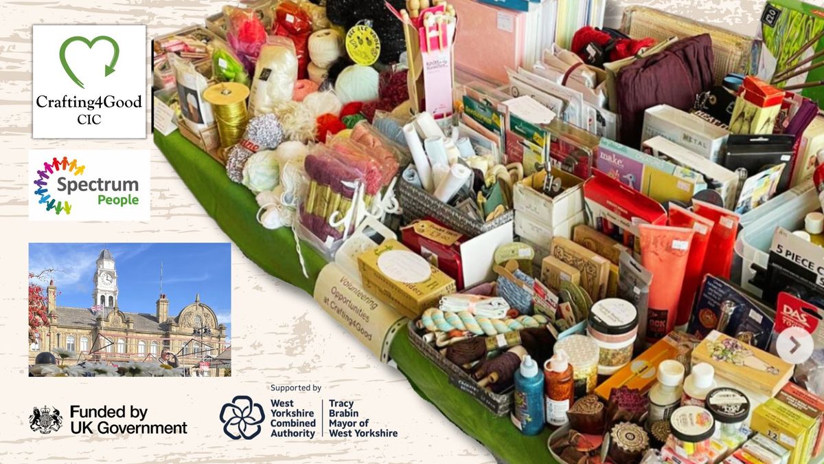 Craft Supplies Pop-Up Stall \u267b\ufe0f Ossett Indoor Flea Market, Town Hall