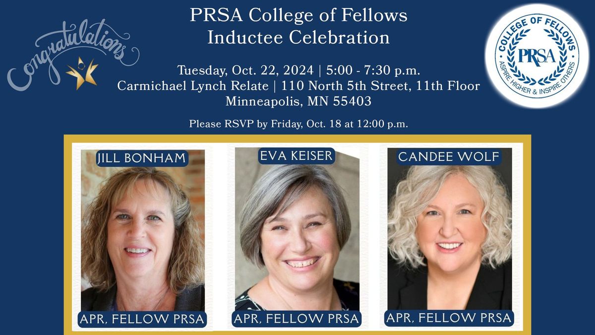 Minnesota PRSA Members College of Fellows Induction Celebration