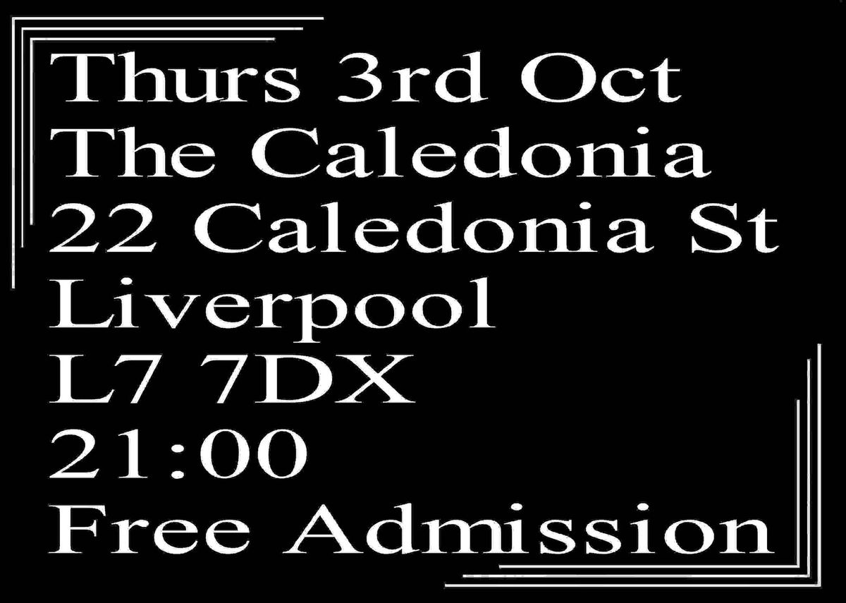 Speakeasy Bootleg Band @ The Caledonia Thurs 3rd Oct & First Thursday Every Month